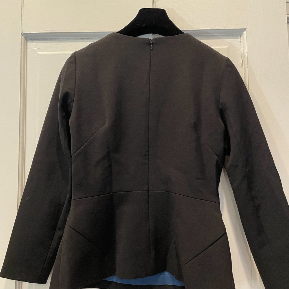 The Fold London Belmore Top Black Wool (UK Size 8 / US Size 4) - Picture 3 of 5